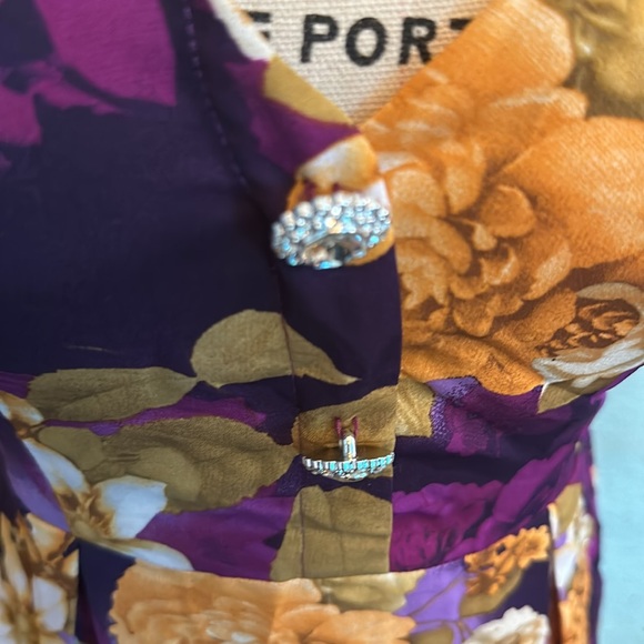 FLORAL in purple!!! with paded bra, smocked in the back!!! - Picture 13 of 13